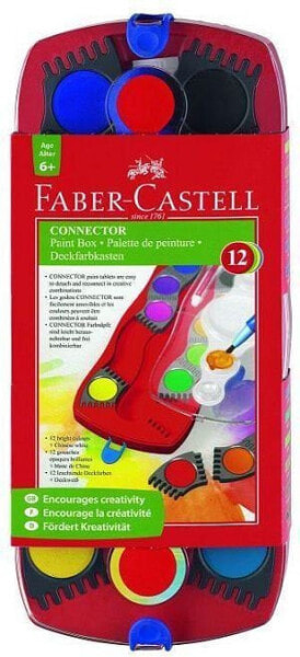 Краски акварельные Faber-Castell Connector 12 цветов