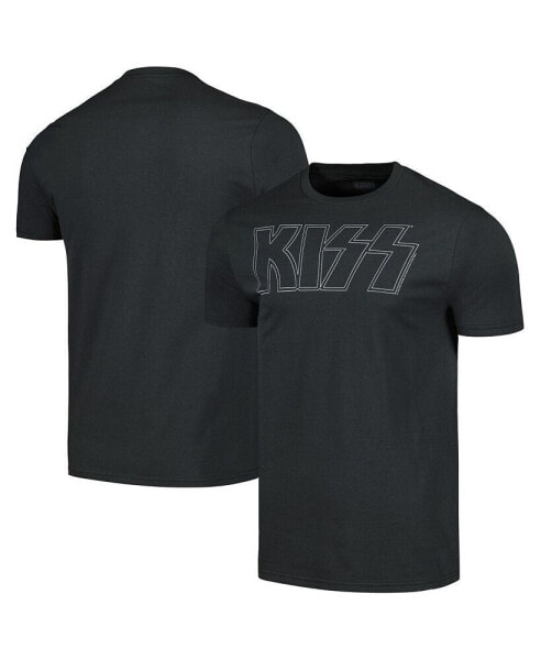 Men's Charcoal KISS Outline T-shirt