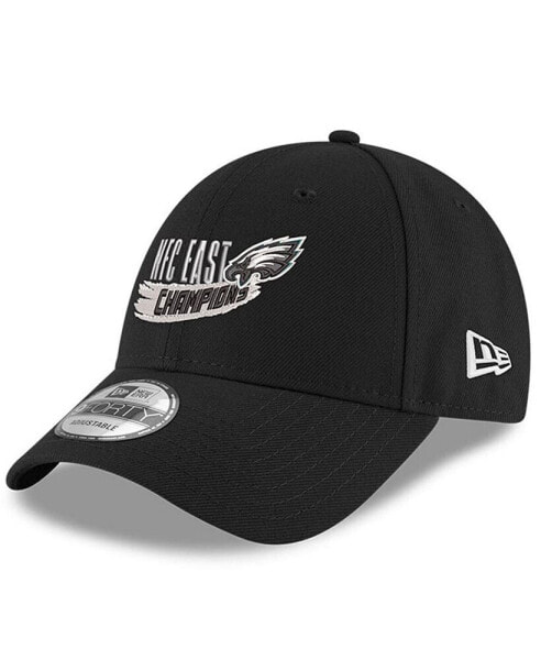 Men's Black Philadelphia Eagles 2022 NFC East Division Champions 9FORTY Adjustable Hat