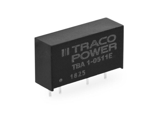 TRACO POWER TBA 1-0511E - DC/DC-Wandler 1 E 1 W 5 V 200 mA SIL-7