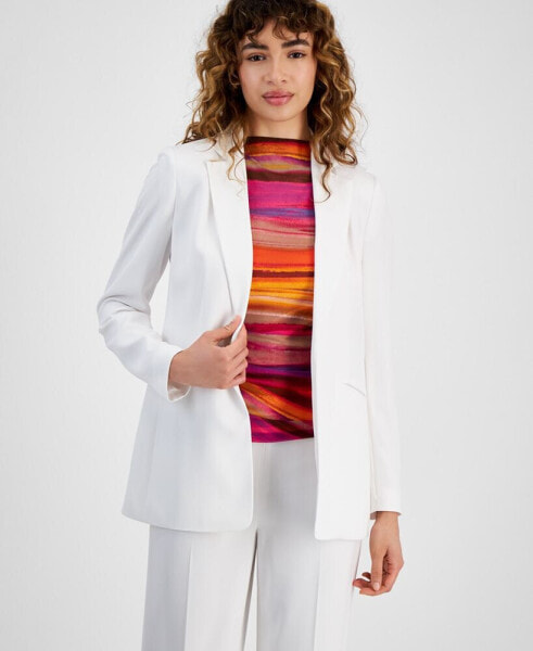 Women's Notched-Collar Open-Front Blazer, Created for Macy's