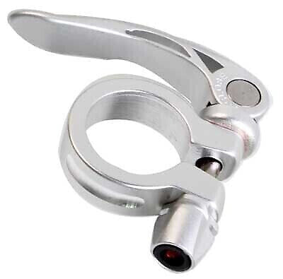 SEAT POST CLAMP SunLite 28.6 Alloy Quick Release Silver CNC