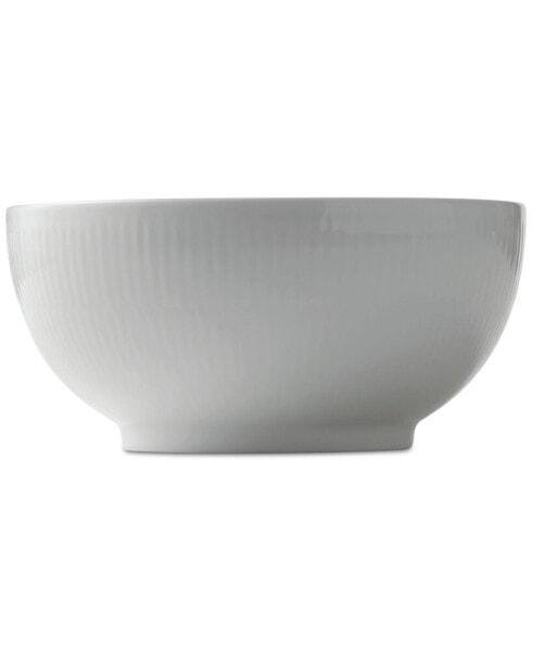 White Fluted 7" Bowl