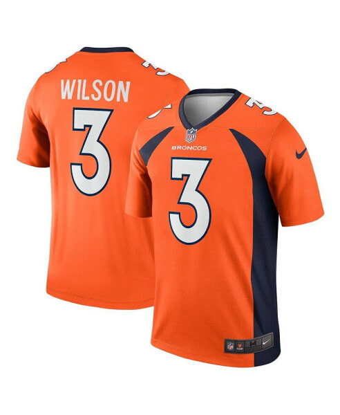 Men's Russell Wilson Orange Denver Broncos Legend Jersey