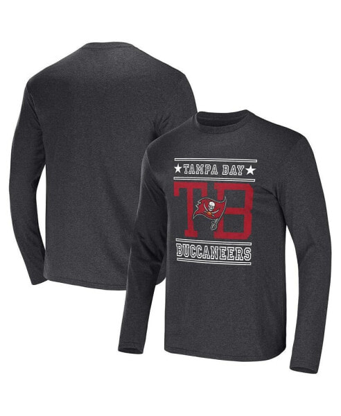 Men's NFL x Darius Rucker Collection by Heathered Charcoal Tampa Bay Buccaneers Long Sleeve T-shirt