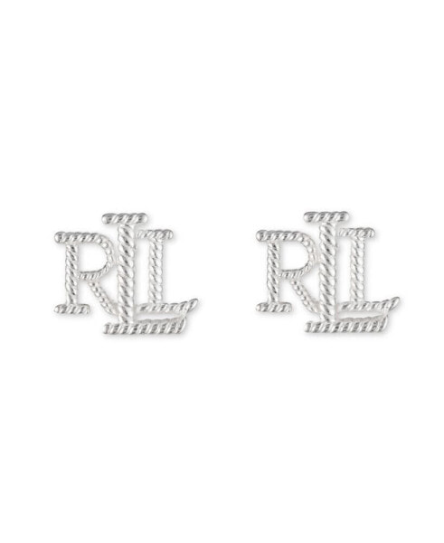 Серьги Ralph Lauren Silver LRL Logo Ear