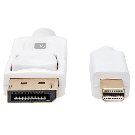 Techly ICOC MDP-010T4K - 1 m - DisplayPort - Mini DisplayPort - Male - Male - 4096 x 2160 pixels