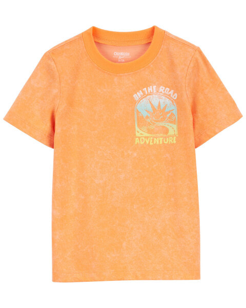 Toddler Road Trip Acid Wash Graphic Tee 3T