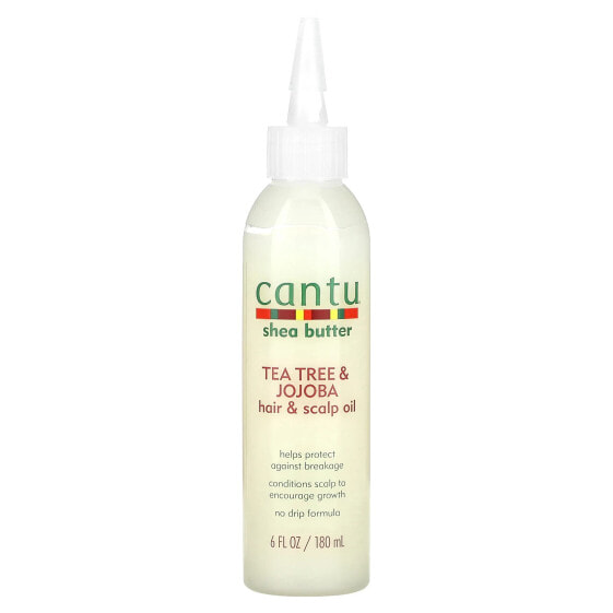 Shea Butter, Tea Tree & Jojoba Hair & Scalp Oil, 6 fl oz (180 ml)