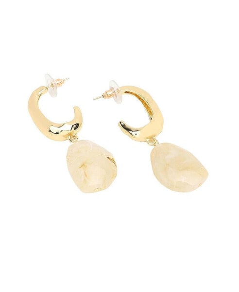 Women's Marble Drop Earrings