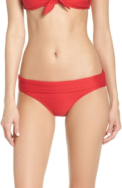 Купальник женский heidi klein Puglia Fold Over красный снизу bikini 187465 размер М.