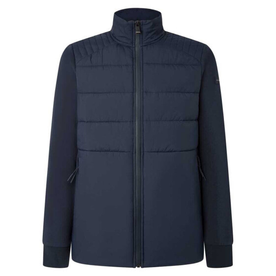 HACKETT Hs Quilt Hybrid full zip sweatshirt