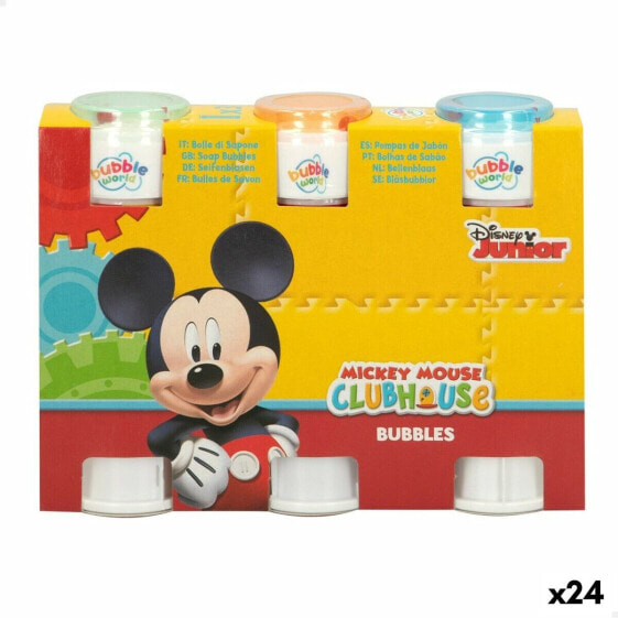 Bubble blower set Mickey Mouse 3 Предметы 60 ml (24 штук)