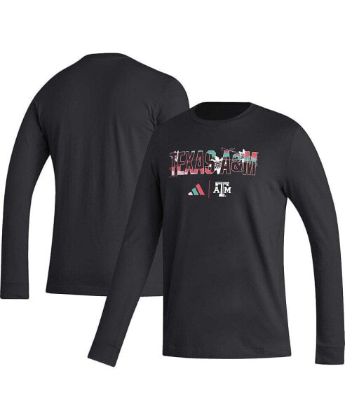 Men's Black Texas A&M Aggies Honoring Black Excellence Long Sleeve T-shirt