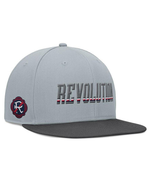 Branded Men's Gray New England Revolution Smoke Snapback Hat