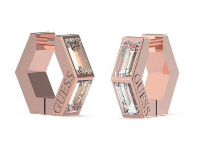 Huggie Me Fashion Bronze Clear Zirconia Earrings JUBE03133JWRGT/U