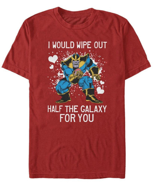 Men's Thanos Galaxy Heart Short Sleeve Crew T-shirt