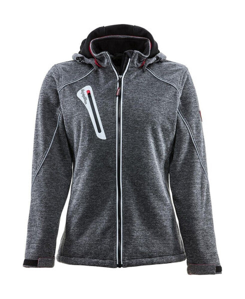 Women's Fleece Lined Extreme Sweater Jacket with Removable Hood