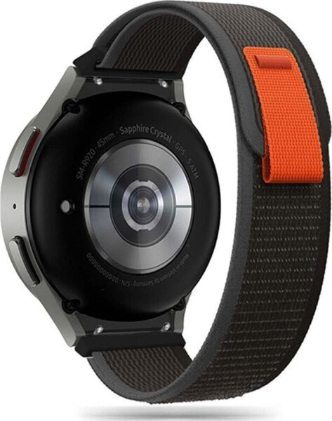 Tech-Protect TECH-PROTECT NYLON SAMSUNG GALAXY WATCH 4 / 5 / 5 PRO / 6 BLACK/ORANGE