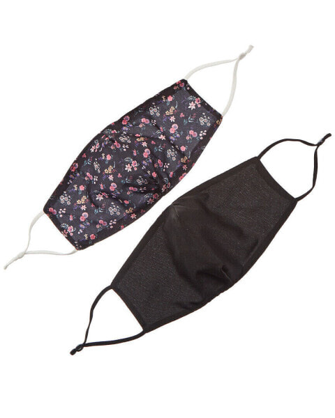 Marcus Adler Set Of 2 Cloth Face Masks Women's Black