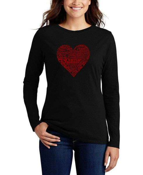 Women's Love Yourself Word Art Long Sleeve T-shirt
