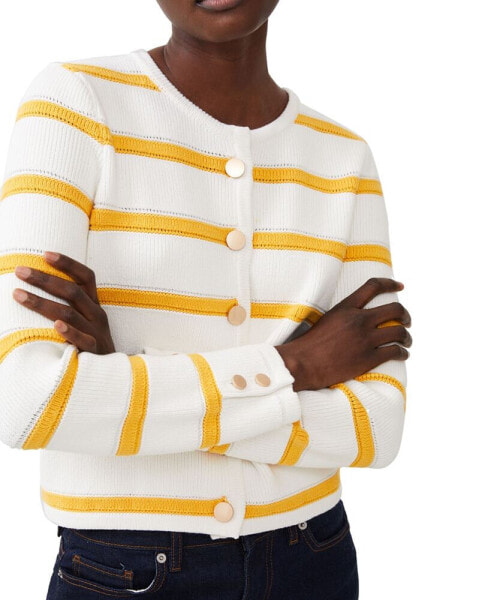 Women's Marloe Striped Button Front Cardigan