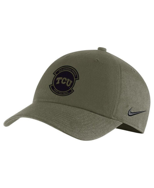 Men's Olive TCU Horned Frogs Military-Inspired Pack Heritage86 Adjustable Hat