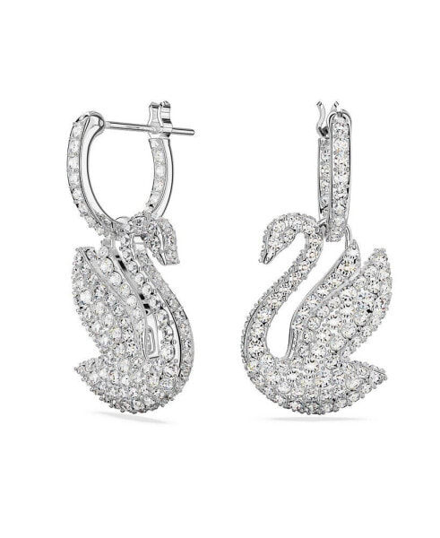 Crystal Swan Iconic Swan Drop Earrings
