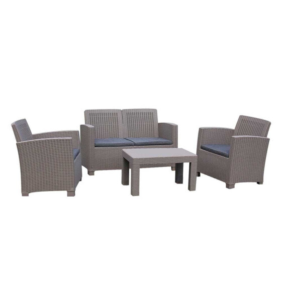 CHILLVERT Santorini Resin Garden Furniture Set Ratan-Effect