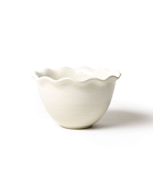 Signature White Ruffle Bowl