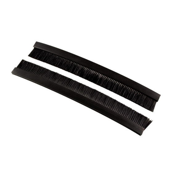 LogiLink PN200B - Brush panel - Black - Acrylonitrile butadiene styrene (ABS) - 145 mm - 7 mm - 48 mm