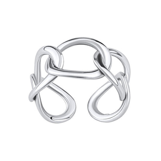 Modern open silver ring Baetis RMM25599