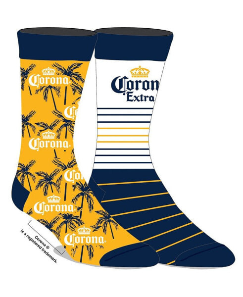 Men's 2-Pack of Refreshing Adult Crew Socks - Sip into Style and Comfort!