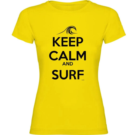 KRUSKIS Keep Calm And Surf short sleeve T-shirt