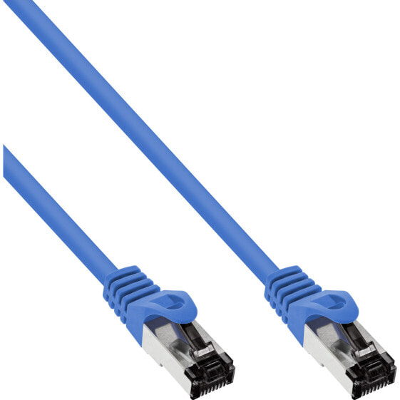 InLine Patch Cable S/FTP PiMF Cat.8.1 halogen free 2000MHz blue - 1.5m