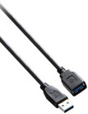 V7 Black USB Extension Cable USB 3.0 A Female to USB 3.0 A Male 1.8m 6ft - 1.8 m - USB A - USB A - USB 3.2 Gen 1 (3.1 Gen 1) - Male/Female - Black