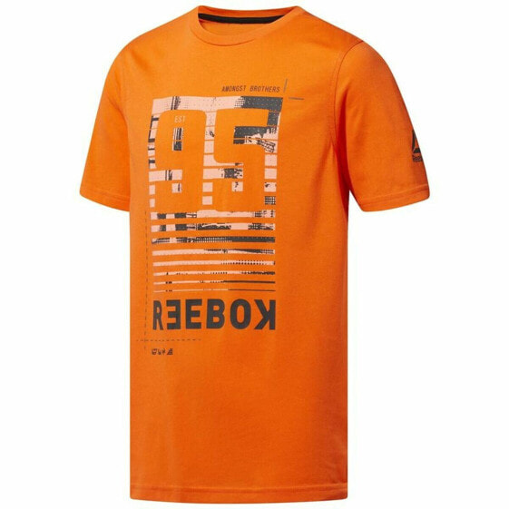 Футболка с коротким рукавом мужская Reebok Sportswear Rebelz Оранжевый