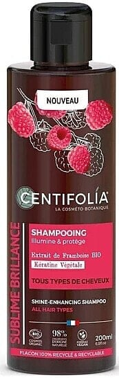 Shampoo für strahlendes Haar mit Himbeere und Keratin - Centifolia Shine Enhancing Shampoo 200 ml