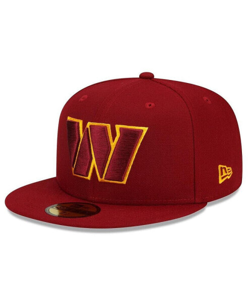 Men's Burgundy Washington Commanders Team Basic 59Fifty Fitted Hat