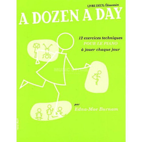 Editions Musicales Francaises A Dozen A Day: Livre 2 Elementaire, French, Piano