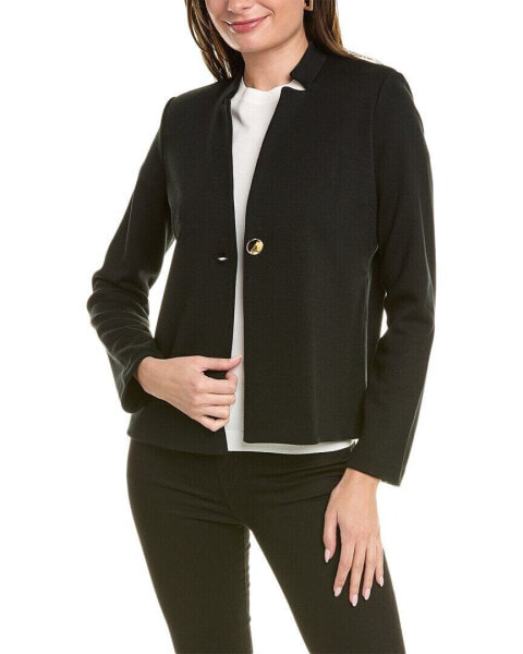 St. John Milano Knit Wool-Blend Jacket Women's 4