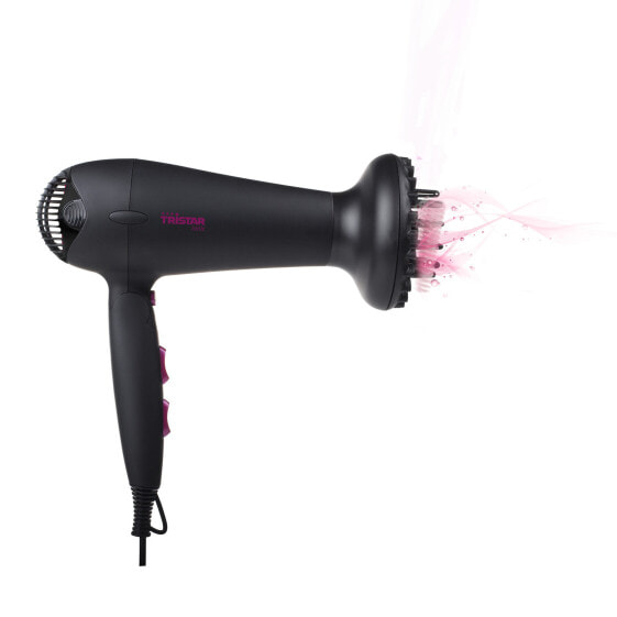 Фен для волос Tristar HD-2358 - черный/фиолетовый - петля для подвешивания - 1.7 м - 2000 Вт - 230 В - 600 г