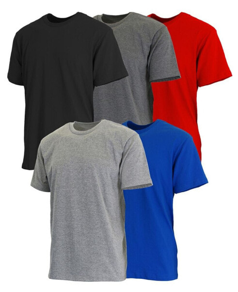 Men's Short Sleeve Crew Neck Tee-5 Pack