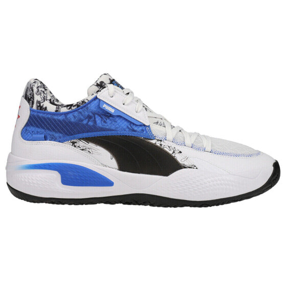 Puma Court Rider Justice League Basketball Mens White Sneakers Casual Shoes 376