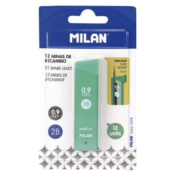 MILAN Blister Pack 1 Tube 12 Spare Leads 0.9 mm Hb