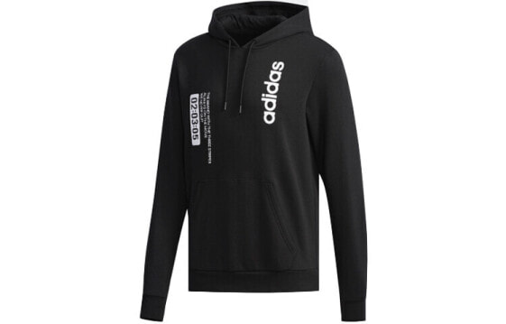 adidas neo M Fav Hoody 运动连帽套头卫衣 男款 黑色 / Кроссовки Adidas neo M Fav Hoody GZ8568