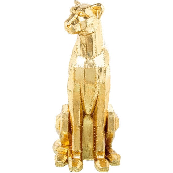 Decorative Figure Alexandra House Living Golden Plastic Leopard 47 x 36 x 81 cm