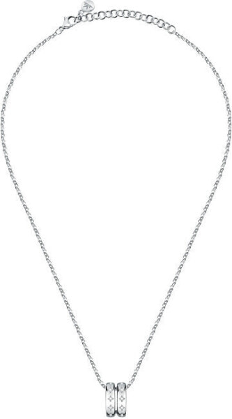 Modern steel necklace Insieme SAKM89 (chain, pendant)