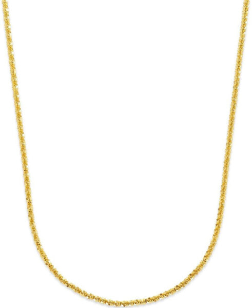 Crisscross Chain Necklace (1-3/4mm) in 14k Gold