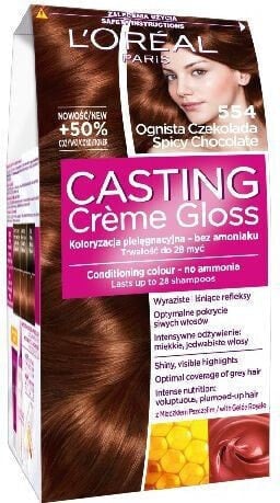 Краска для волос Casting Creme Gloss Огненный шоколад 554, Категория: Красота > Уход за волосами > Окрашивание > Краска, Тип товара: Кремности